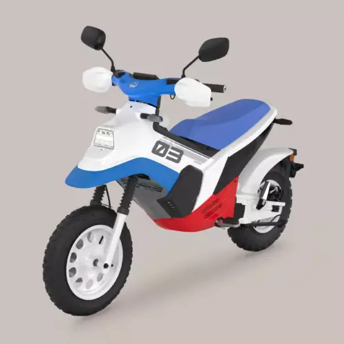 Felo FW-03 Rouge Blanc Bleu trois quart face gauche