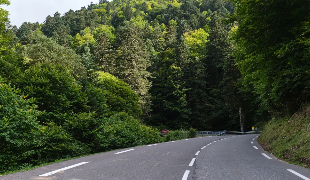 une route de montagne