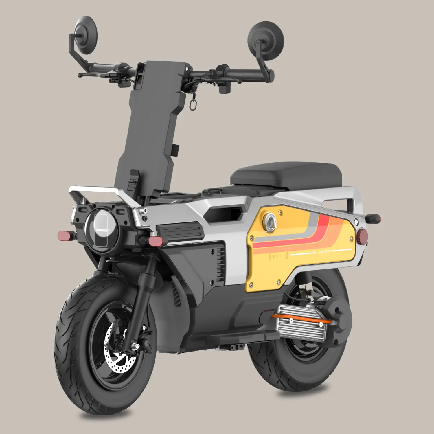 Felo M1 jaune trois quart face gauche