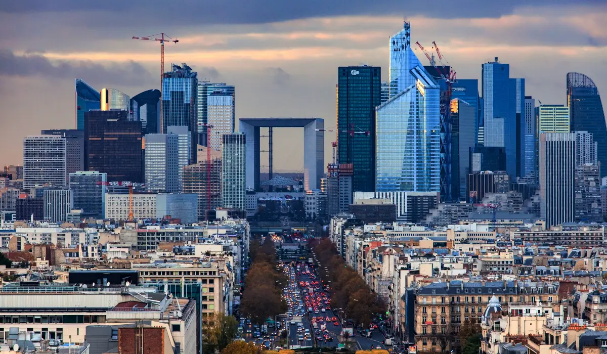 la defense, en france, en hiver